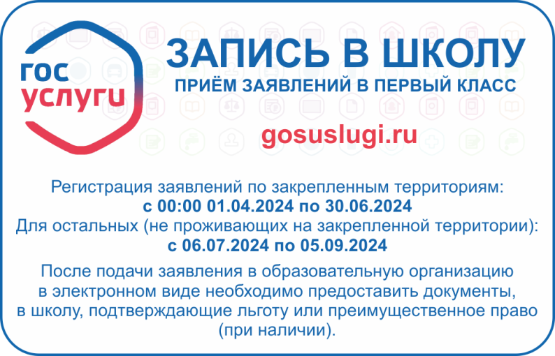 Зачисление детей в 1 классы Зачисление детей в 1 классы.